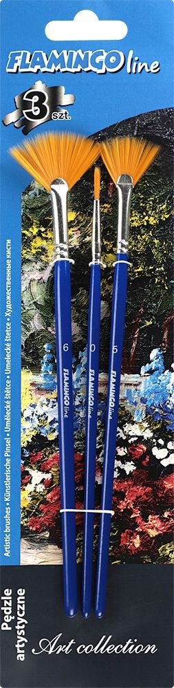 Pędzel Art Collection zestaw 3 szt. nr mix Flamingo Line (PA-11) Flamingo Line