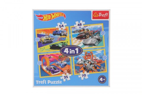 Puzzle Hot Wheels 4w1 Pojazdy 4w1 el. Trefl (34627) Trefl