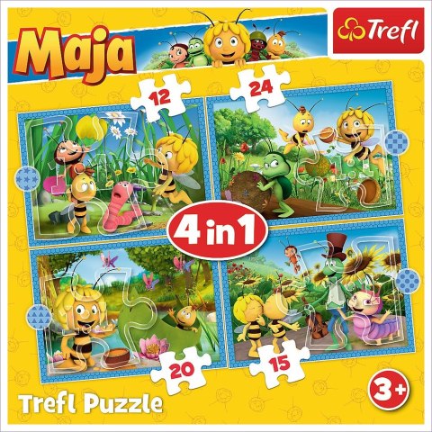 Puzzle Pszczółka Maja 4w1 el. Trefl (34356) Trefl