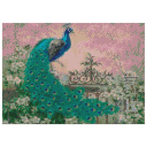 Zestaw kreatywny Diamentowa mozaika 30x40cm Paw Flamingo Line (TGD72712) Flamingo Line