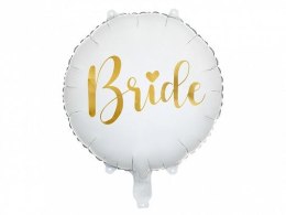 Balon foliowy Partydeco Bride 45 cm, biały 18cal (FB138) Partydeco