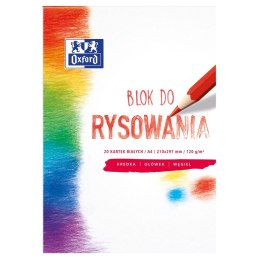 Blok rysunkowy Oxford Oxford A4 biały 120g 20k (400093195) Oxford