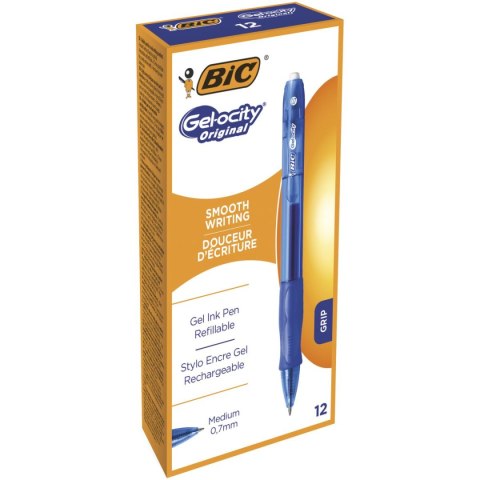 Długopis żelowy Velocity Gel wkład niebieski 0,35mm Bic (829157) Bic