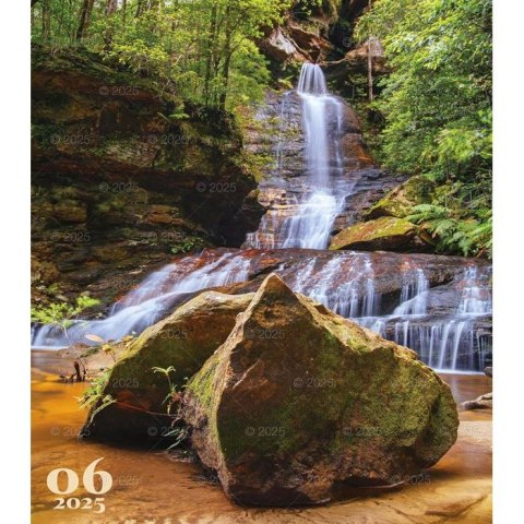 Kalendarz ścienny WODOSPADY ŚWIATA WIELOPLANSZOWY 12K 320mm x 470mm Lucrum (RW12) Lucrum