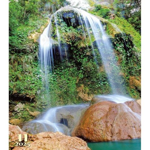 Kalendarz ścienny WODOSPADY ŚWIATA WIELOPLANSZOWY 12K 320mm x 470mm Lucrum (RW12) Lucrum