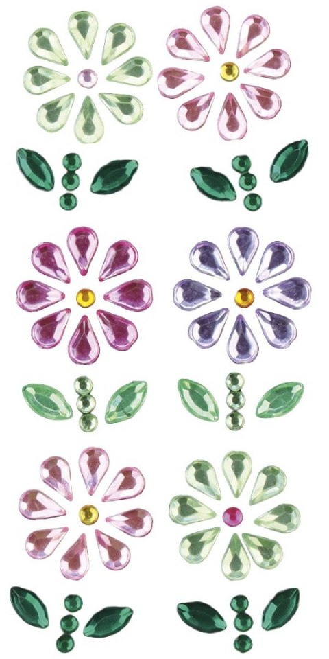 Kryształki Craft-Fun Series kwiaty mix Titanum (24MH0340) Titanum