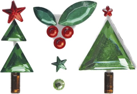Kryształki Craft-Fun Series xmass 8 sztuk czerwono-zielony Titanum (23mH03203) Titanum