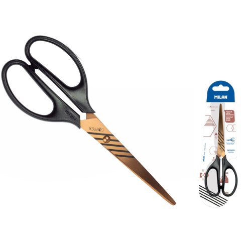 Nożyczki Copper czarne 17cm Milan (BWM10425CPK) Milan