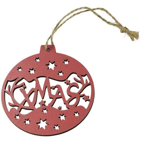 Ozdoba drewniana Craft-Fun Series zawieszka bombka 3 wzory Titanum (182681D) Titanum