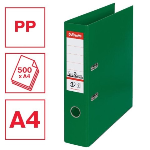 Segregator dźwigniowy No.1 Power A4 75mm zielony Esselte (811360) Esselte