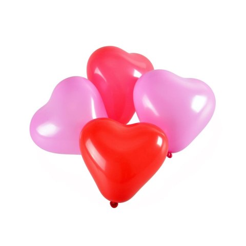 Balon gumowy mini serca 16cm 6 szt. czerwona 160mm Arpex (KB6331) Arpex