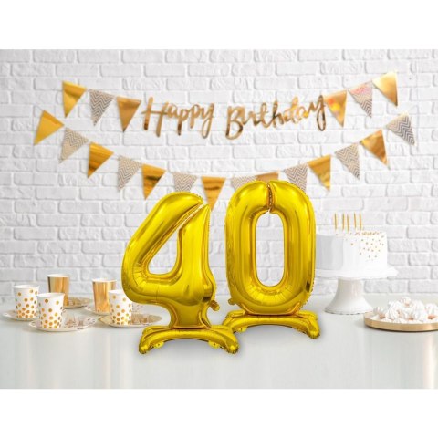 Balon gumowy Beauty&Charm cyfra stojąca złota złota Godan (BC-ASZ4) Godan