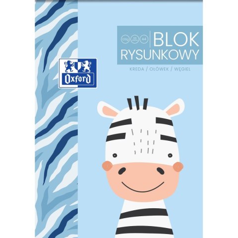 Blok rysunkowy Oxford Kids A4 biały 120g 20k (400170339) Oxford