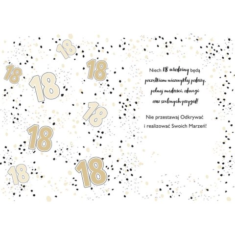 Kartka składana Karnet A5 18 GLAMOUR WHITE A5 Henry (5905701485741) Henry