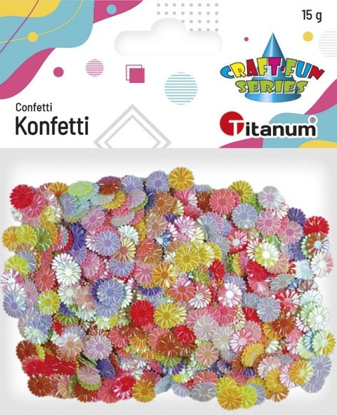 Konfetti Titanum Craft-Fun Series kwiaty 9mm (11wc007) Titanum