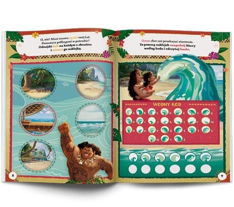 Książka dla dzieci Vaiana 2. 100 brokatowych naklejek Ameet (NB 9106) Ameet