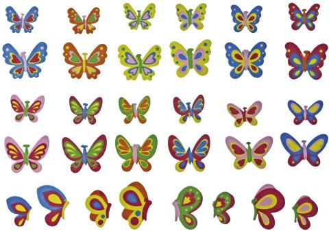 Naklejka (nalepka) Craft-Fun Series pianka - motyle Titanum (EB703) Titanum