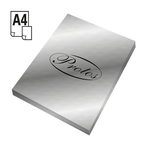 Papier kolorowy A4 Srebrny 20k. 170g Protos Protos