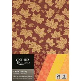 Papier ozdobny (wizytówkowy) Moc Barw A4 mix 200g Galeria Papieru (208921) Galeria Papieru