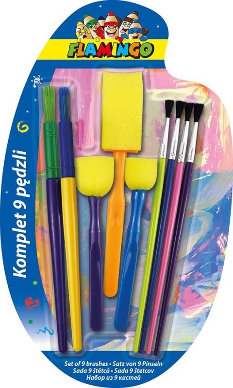 Pędzel plastikowy uchwyt Flamingo (SR-B19) Flamingo