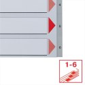 Przekładka numeryczna A4 szara 6k 1-6 Esselte (100104) Esselte