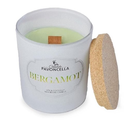 Świeczka ozdobna Classico Bergamot biała 135 g Pavoncella (5906492907016) Pavoncella