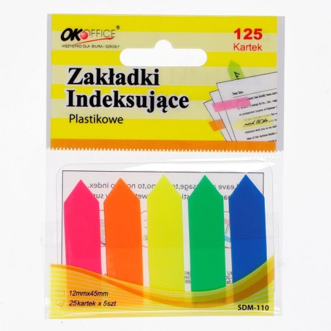 Zakładki indeksujące Okoffice 125k [mm:] 12x45 (SDM-110) Okoffice