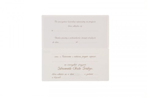 Zaproszenie chrzest Art Nuvo Art Nuvo