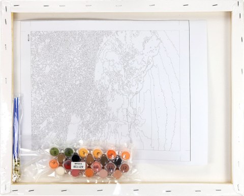 Zestaw kreatywny Malowanie po numerach 40x50cm Zachód słońca nad morzem, klify Flamingo Line (fys298) Flamingo Line