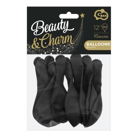 Balon gumowy 10 sztuk czarny 30mm 12cal Godan (CB-1PCR) Godan