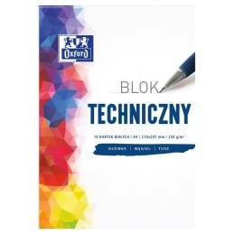 Blok techniczny Oxford Oxford A4 biały 250g 10k (400093199) Oxford