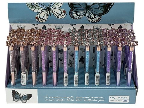 Długopis z motylem wkład niebieski 0,7mm Adar (610958) Adar