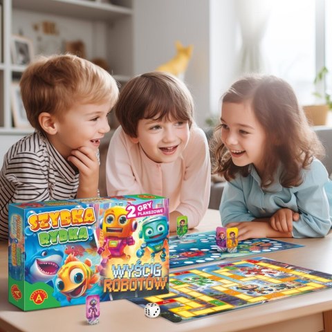 Gra planszowa gra planszowa Szybka Rybka / Wyścig Robotów Alexander Alexander