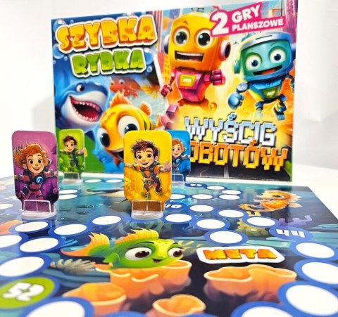 Gra planszowa gra planszowa Szybka Rybka / Wyścig Robotów Alexander Alexander