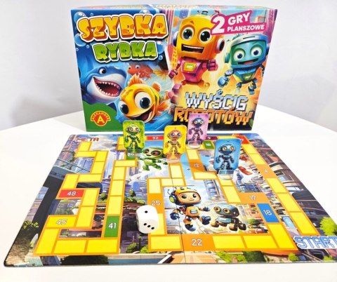Gra planszowa gra planszowa Szybka Rybka / Wyścig Robotów Alexander Alexander