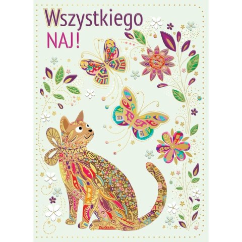 Kartka składana B6 KOT LATO Henry (5905701484058) Henry