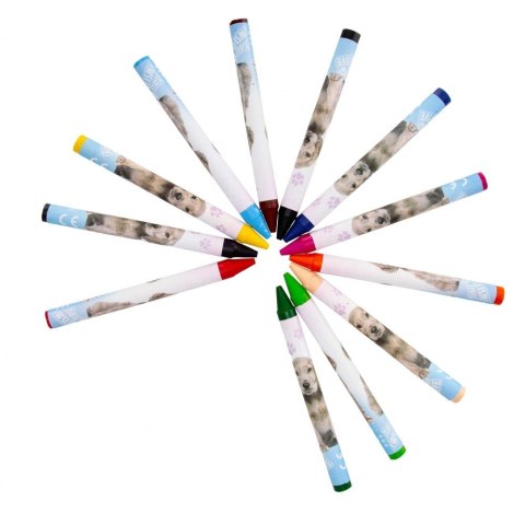 Kredki świecowe Kitty 12 kol. Starpak (532174) Starpak