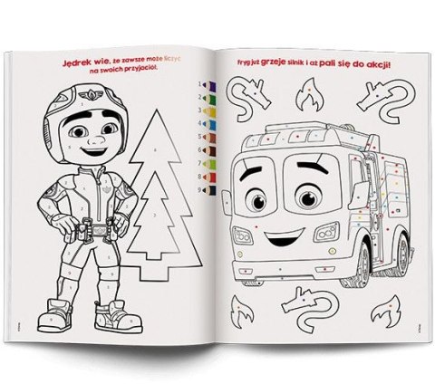 Książka dla dzieci Disney. Straż Ekipa. Kolorowanka według kodu Ameet (KKO 9104) Ameet