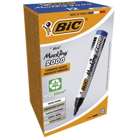 Marker permanentny Marking 2000 wkład niebieski 1,5mm okrągła końcówka Bic (8209143) Bic