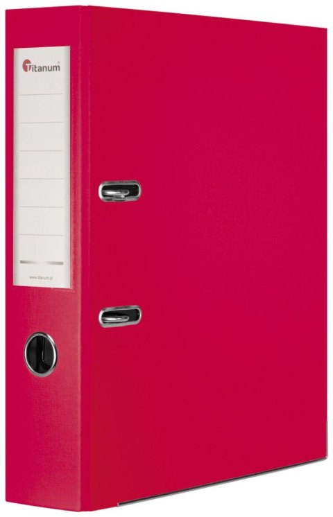Segregator dźwigniowy A4 75mm czerwony Titanum (01) Titanum
