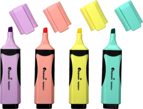 Zakreślacz wkład 4 kolory 1-5mm Titanum (T01060491) Titanum