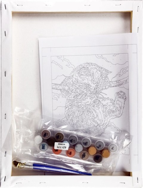 Zestaw kreatywny Malowanie po numerach 30x40cm Kotek Flamingo Line (FC226) Flamingo Line