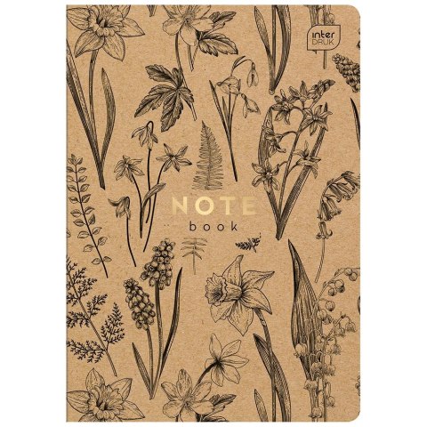 Zeszyt HS KRAFT A5 60k. 70g krata Interdruk (ZEA560#) Interdruk