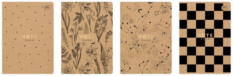 Zeszyt HS KRAFT A5 60k. 70g krata Interdruk (ZEA560#) Interdruk