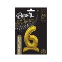 Balon gumowy Godan Beauty&Charm cyfra stojąca złota złota 30cal (BC-ASZ6) Godan