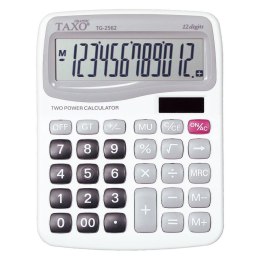 Kalkulator na biurko TG-2562 biały Taxo Graphic 12-pozycyjny Taxo Graphic