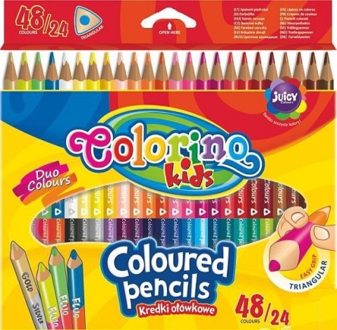 Kredki ołówkowe Colorino dwustronne 48 kol. Patio (51705) Patio