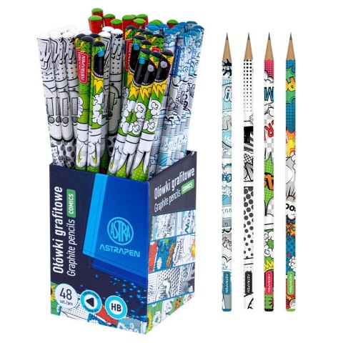 Ołówek ASTRAPEN COMICS grafitowy HB trójkątny HB Astra (2060230034) Astra