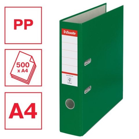 Segregator dźwigniowy Ekonomiczny A4 75mm zielony Esselte (11256) Esselte