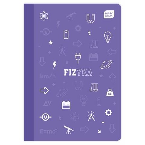 Zeszyt tematyczny A5 fizyka 60k. 70g krata Interdruk Interdruk